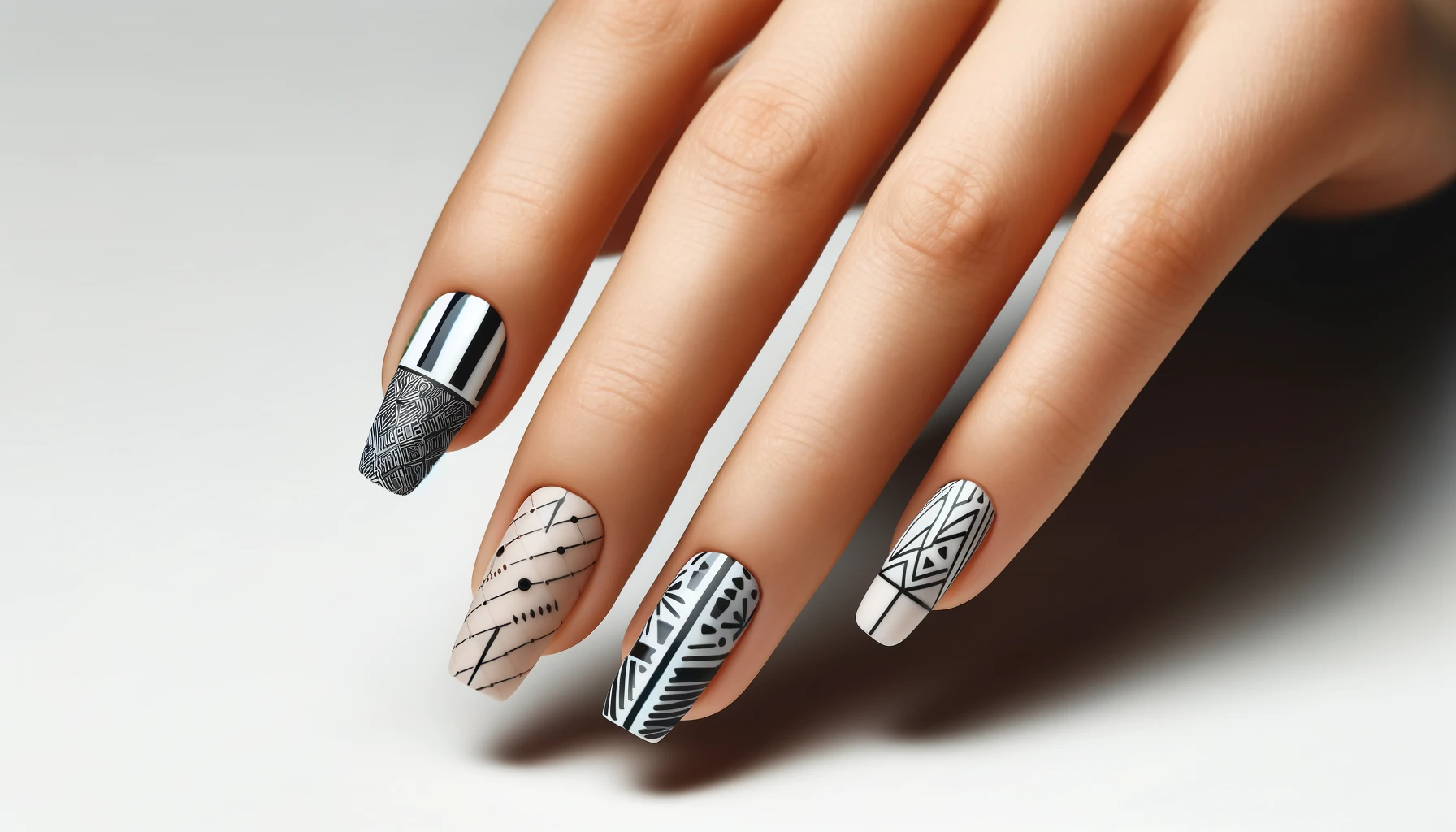 Trendy manicure - Geometryczne Wzory