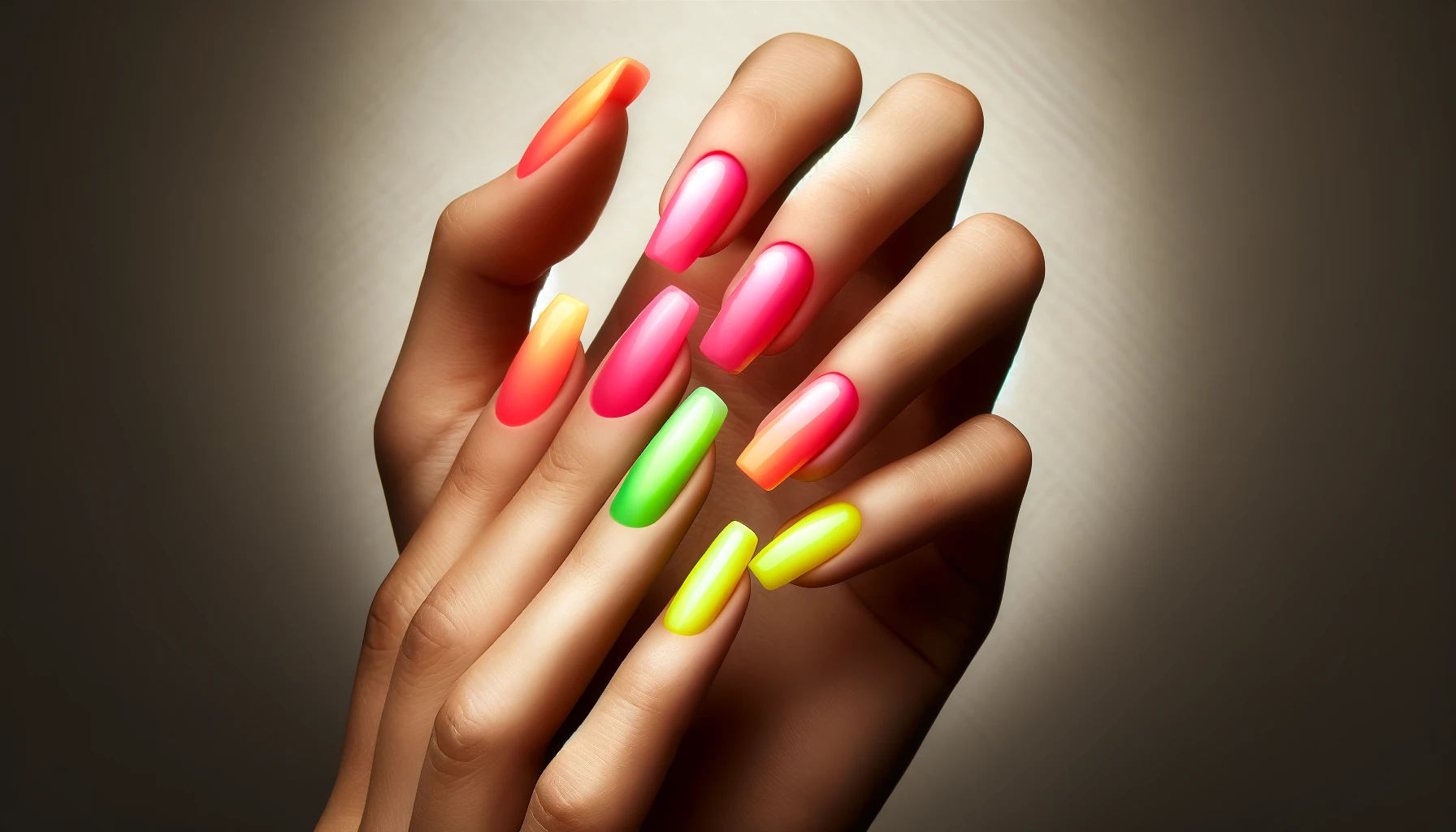 Trendy manicure - Neonowe Kolory